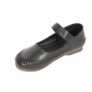 Pantofi dama de vara Berliner, piele naturala, negru - Img 3