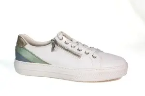 Pantofi damă Rieker - alb - L5900 - Img 2