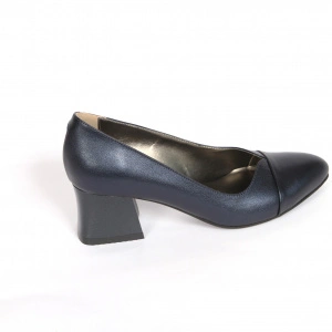 Pantofi dama Riva Mancini, piele naturala, albastru