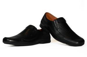 Pantofi piele barbati, Fabio Lenzi, negru- 890
