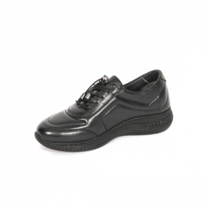 Pantofi sport dama Johann Scarpe, piele naturala,negru -003 - Img 3
