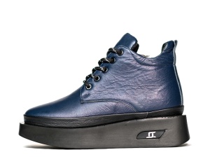 Ghete dama piele naturala, Kelik-2050-blue