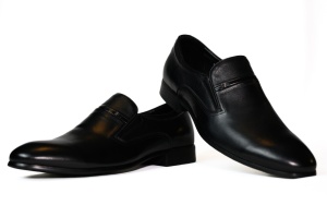Pantofi barbati, piele naturala, Itter, negru- 614-N