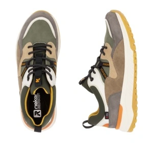 Pantofi sport barbati piele naturala, Rieker, U0103 - Img 6
