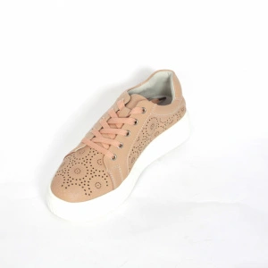 Pantofi sport dama, de vara, piele naturala, roz, Berliner - KD87983 - Img 3