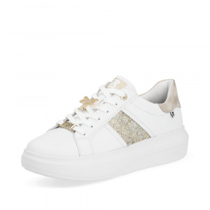 Pantofi sport dama Rieker, piele naturala, alb
