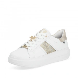 Pantofi sport dama Rieker, piele naturala, alb