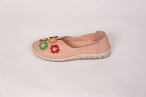 Balerini pentru femei, piele naturala, Green Foot 220 - roz