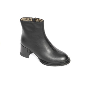 Botine dama piele naturala, Formazione-208-negru