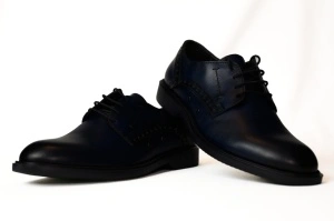 Pantofi barbati, piele naturala, Gitanos, blue- 3505