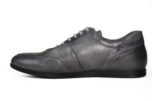Pantofi barbati,piele naturala, Nevalis 104-gri - Img 3
