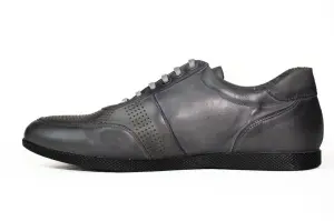 Pantofi barbati,piele naturala, Nevalis 104-gri - Img 3