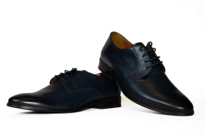 Pantofi barbati piele, Riva Mancini, blue- 2964