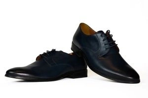 Pantofi barbati piele, Riva Mancini, blue- 2964