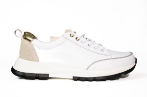 Pantofi dama sport, Angel Blue, piele naturala, alb - T5016 - Img 3