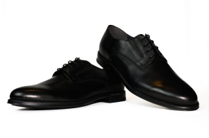 Pantofi piele naturala, barbati, Riva Mancini, negru -7011