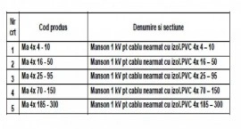 MANSON PENTRU CABLU ARMAT 1kV 4x25 - 95mmp - Img 2