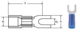 PAPUCI IZOLATI TIP FURCA 0,5-1,5 MMP M3 - RED /100 buc