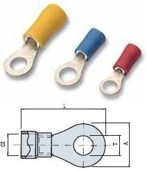 PAPUCI IZOLATI TIP INEL 0.5/1.0 MMP M3 - RED /100 buc