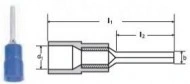 PAPUCI IZOLATI TIP SPADA 4 - 6/10,5 MMP - YELLOW/50 buc