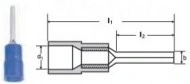 PAPUCI IZOLATI TIP SPADA 0,5 - 1/10,5 MMP - RED/100 buc