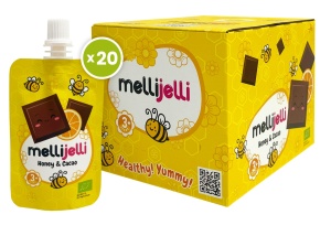 БИО меден крем MelliJelli Immuno+ (с какао, портокал и ехинацея) - 20 бр.
