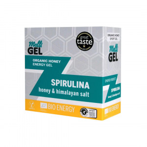 БИО Меден енергиен гел MelliGEL Spirulina кутия (12бр) - Img 6
