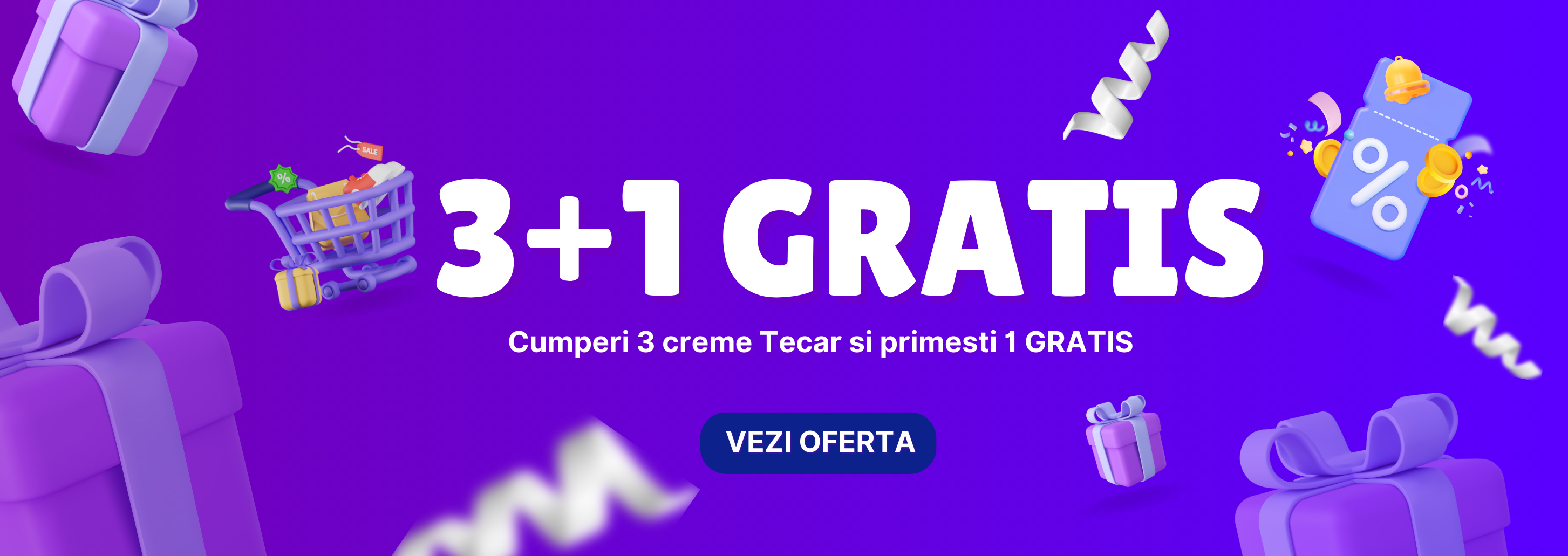Promotie crema Tecar 3+1