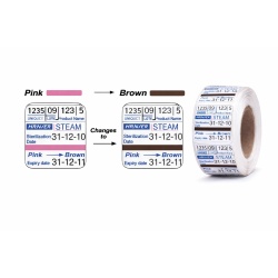 Etichete autoadezive sterilizare STEAM / EO / PLASMA – 29x28R și 32x28 mm | Dublu adeziv - Img 2
