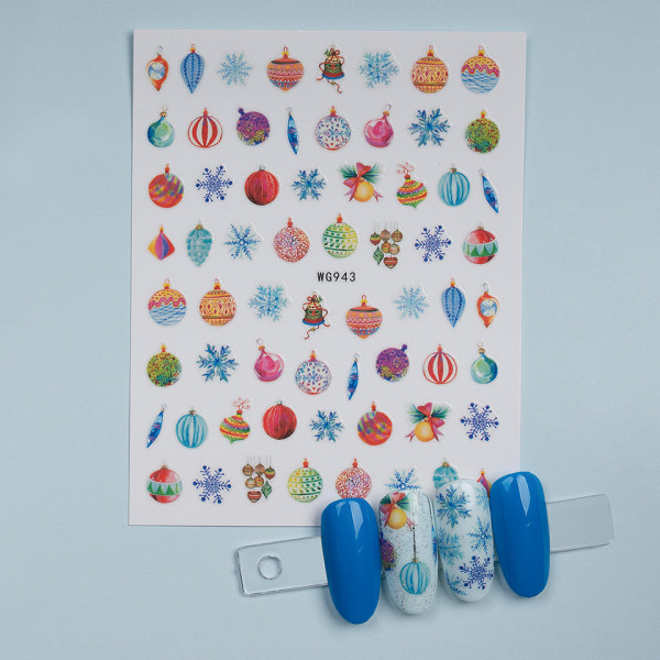 Abtibild Unghii SensoPRO Milano, Christmas Ornaments WG943