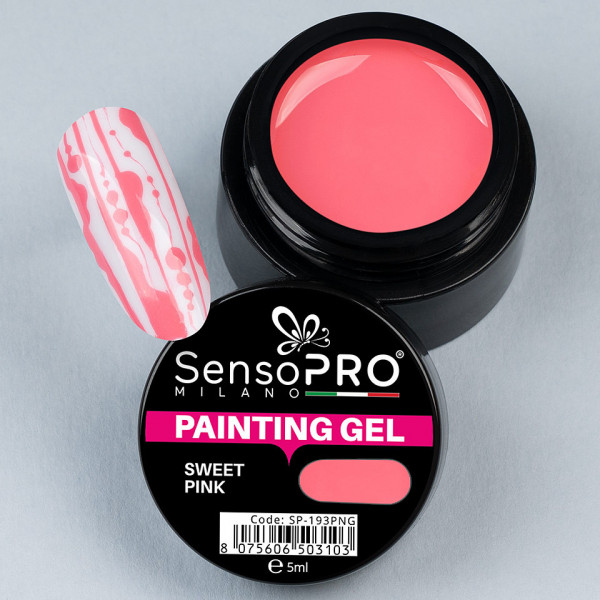 Gel UV Pictura Unghii Sweet Pink 5ml, SensoPRO Milano