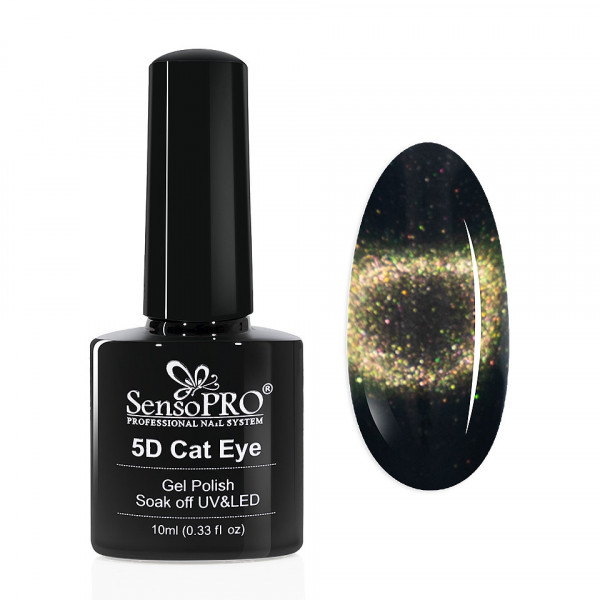 Oja Semipermanenta Cat Eye Gel 5D SensoPRO 10ml, #16 Calypso