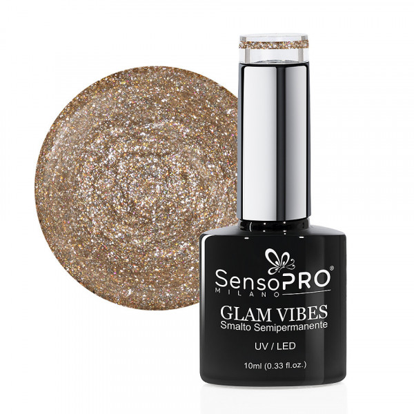 Oja Semipermanenta Glam Vibes SensoPRO Milano 10ml, Spectacular Glare #43