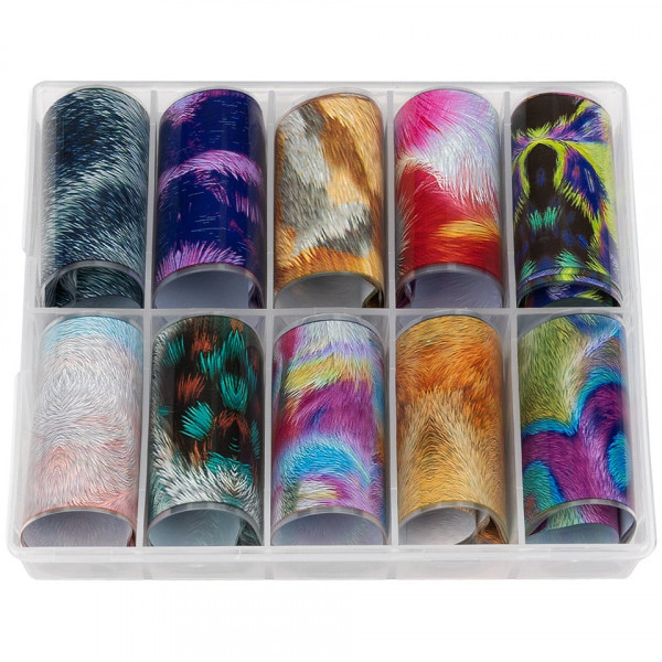 Set Folii Transfer LUXORISE #54 Silky Fur, 10 buc