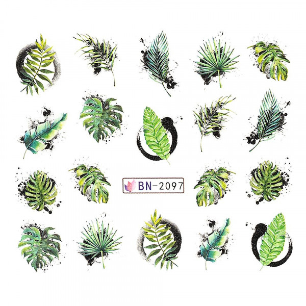 Tatuaj Unghii LUXORISE Exotic Leaves, BN-2097