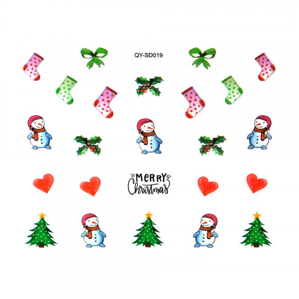 Abtibild Unghii SensoPRO Milano Christmas Wonderland Edition, QY-SD019