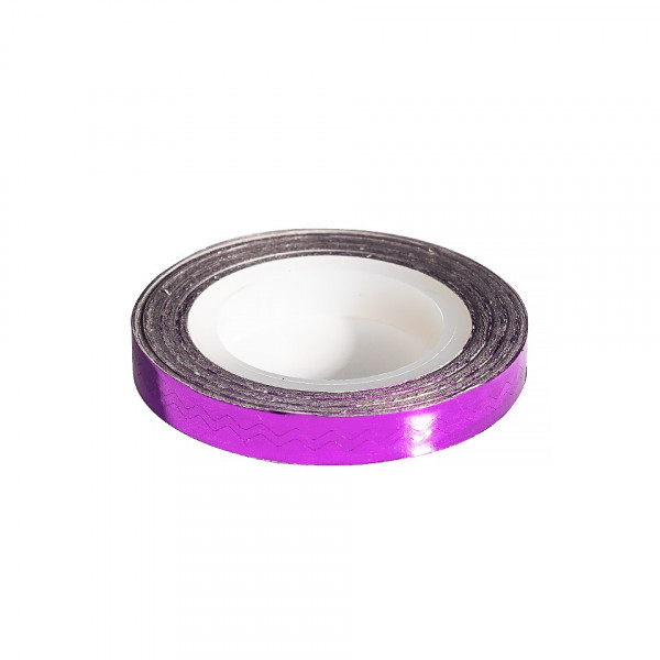 Banda Decor Unghii - Purple Waves Line