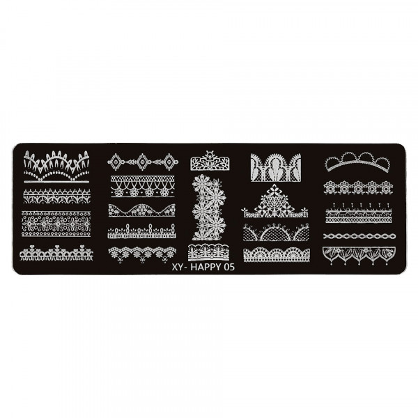 Matrita Metalica Stampila Unghii LUXORISE, Lace Dress