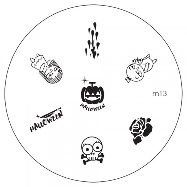Matrita Metalica Stampila Unghii M13 - Halloween