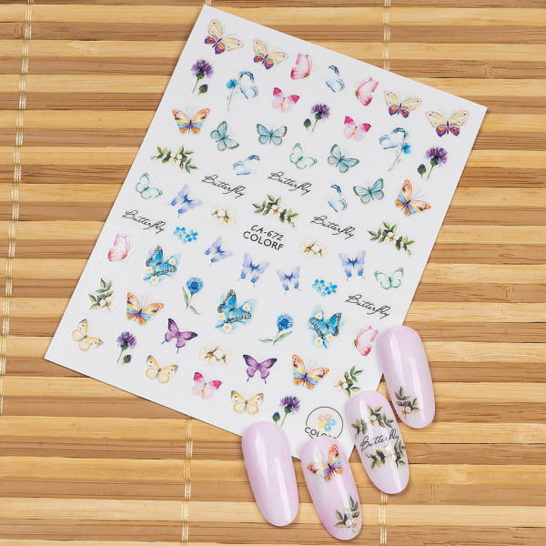 Abtibild Unghii SensoPRO Milano, Butterfly Forever CA-672