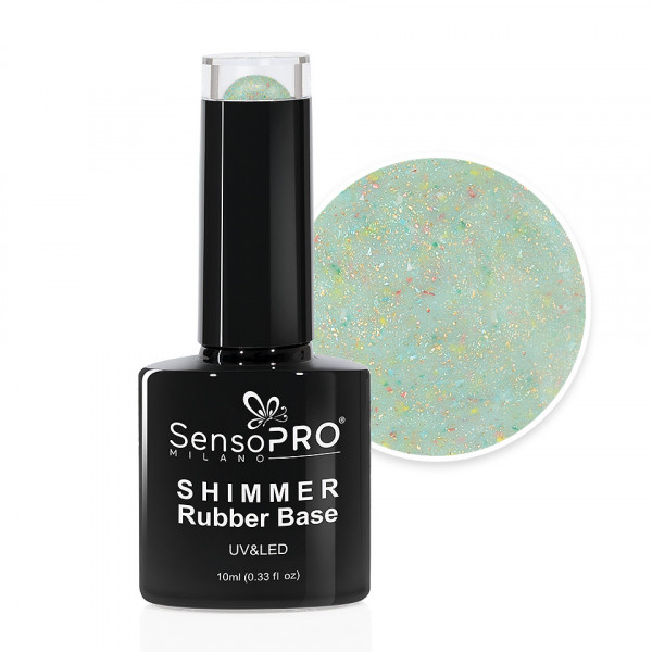 Shimmer Rubber Base SensoPRO Milano - #38 Dotty Delight, 10ml