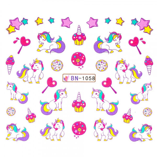 Tatuaj Unghii LUXORISE Unicorn Song, BN-1058