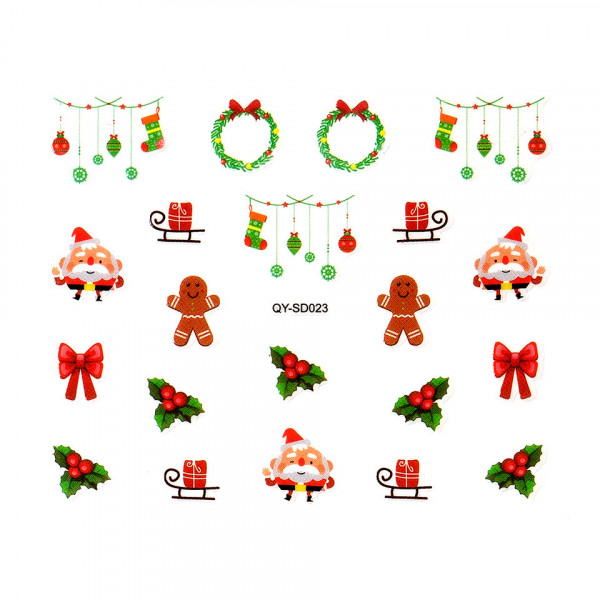 Abtibild Unghii SensoPRO Milano Christmas Wonderland Edition, QY-SD023