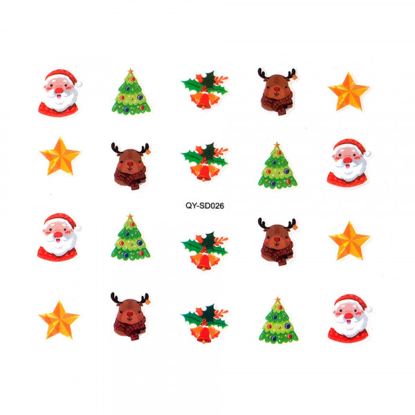 Abtibild Unghii SensoPRO Milano Christmas Wonderland Edition, QY-SD026