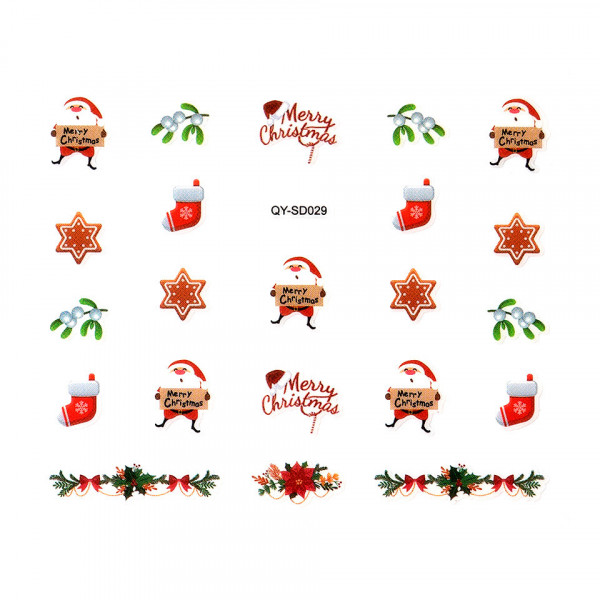 Abtibild Unghii SensoPRO Milano Christmas Wonderland Edition, QY-SD029
