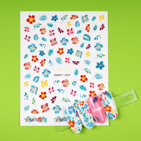 Abtibilduri unghii SensoPRO Milano Flower Forms, model Hanyi-041