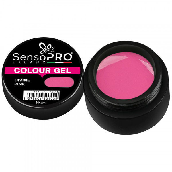 Gel UV Colorat Divine Pink 5ml, SensoPRO Milano