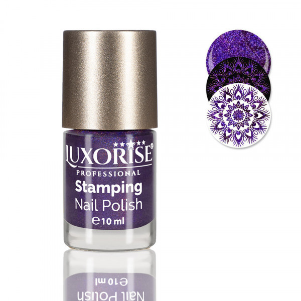 Oja Stampila Unghii LUXORISE, Disco - Purple Pearls #11