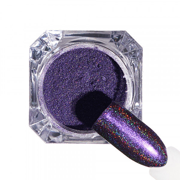 Pigment unghii Holografic #72 cu aplicator - LUXORISE