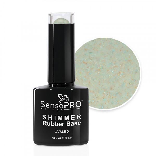 Shimmer Rubber Base SensoPRO Milano - #39 Sprinkled Spectacle, 10ml